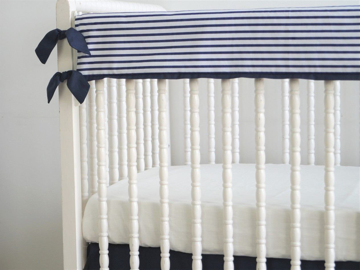 Crib Rail Cover Nautical crib bedding MOODS The Linen Store