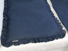 Linen Baby Bedding - navy crib bedding, duvet cover and pillowcase