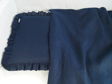 Linen Baby Bedding - navy crib bedding, duvet cover and pillowcase
