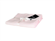 Linen fitted sheet - light pink