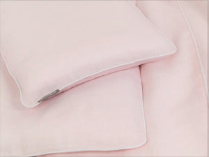 Linen Baby Bedding - girl baby bedding,  pink  linen  bedding