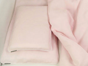 Linen Baby Bedding - girl baby bedding,  pink  linen  bedding