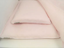 Linen Baby Bedding - girl baby bedding,  pink  linen  bedding