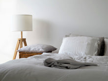 Gray Linen Duvet Cover