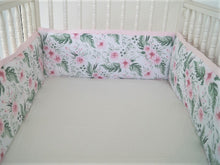 Pink  Crib Bedding Set -  Floral, girl bedding - Moods The Linen Store