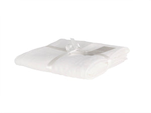 Linen fitted sheet - pure white